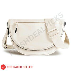 Nylon Crossbody Bag Minimal Chic Adjustable Strap Waterproof Lightweight Unisex